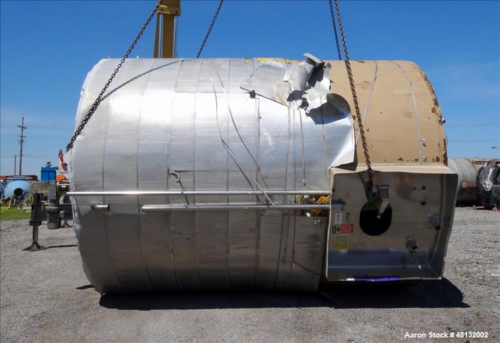 Used Walker Stainless Equipment Jacketed Tank, 10,000 Gallon