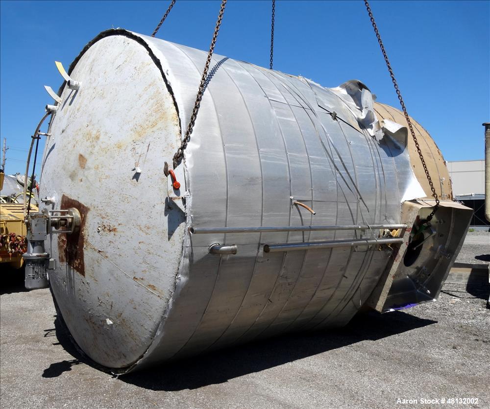 Used Walker Stainless Equipment Jacketed Tank, 10,000 Gallon
