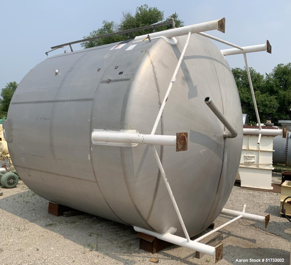 Used Walker Stainless Equipment, Tank, 8,400 Gallon, Stainless steel,
