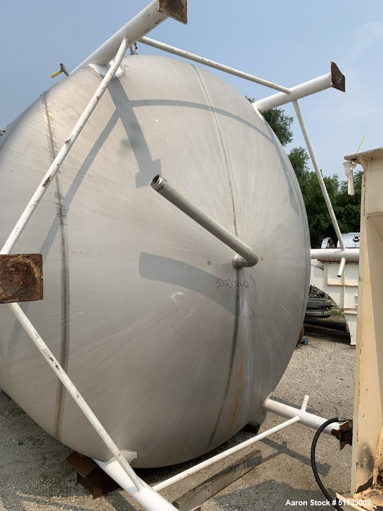 Used Walker Stainless Equipment, Tank, 8,400 Gallon, Stainless steel,