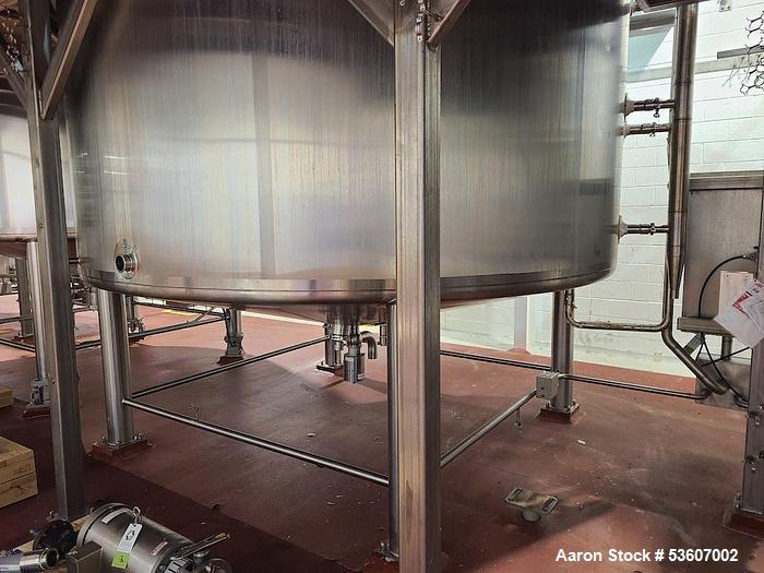 Used 6,000 Gallon Walker 316L Jacketed Stainless Steel Tank – Model PZ-CB-SP, Built 2018