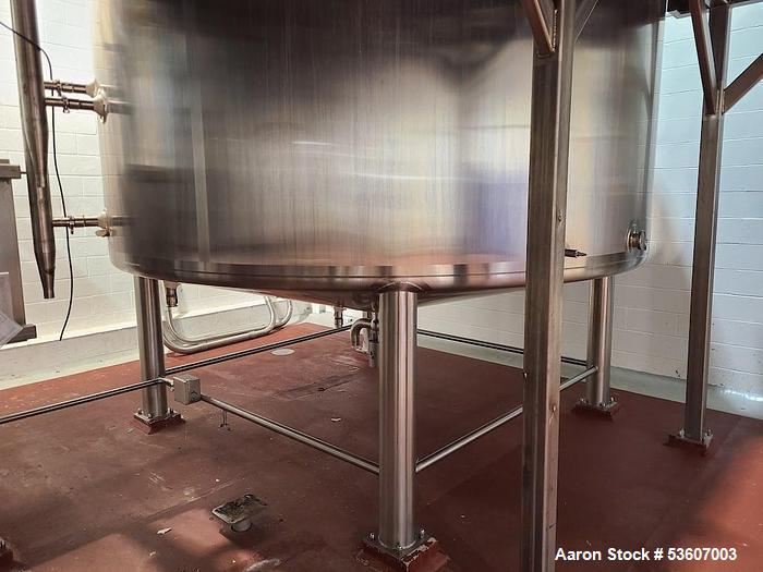 Walker 6,000 Gallon 316L Stainless Jacketed Process Tank – Agitated & Load Cell Mounted
