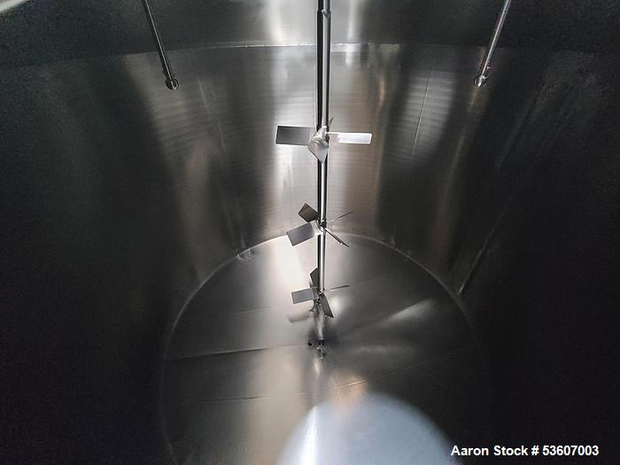 Walker 6,000 Gallon 316L Stainless Jacketed Process Tank – Agitated & Load Cell Mounted