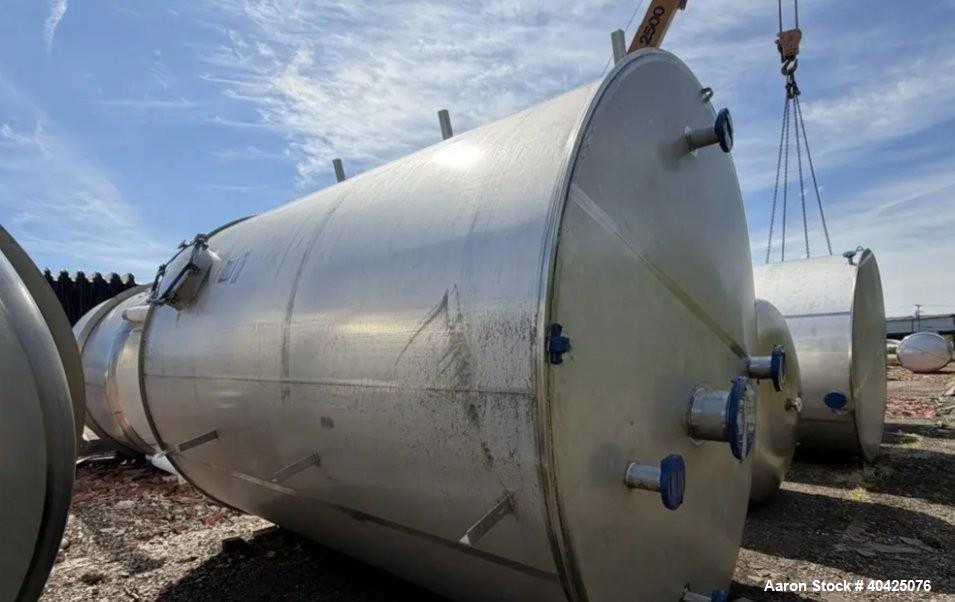 Unused Watson Metal Masters 7,500 Gallon 304 Stainless Steel Tank – 122" Diameter x 153" Straight Side – Built 2021