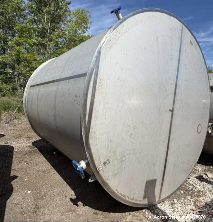 Unused Watson Metal Masters 7,500 Gallon 304 Stainless Steel Tank – 122" Diameter x 153" Straight Side – Built 2021
