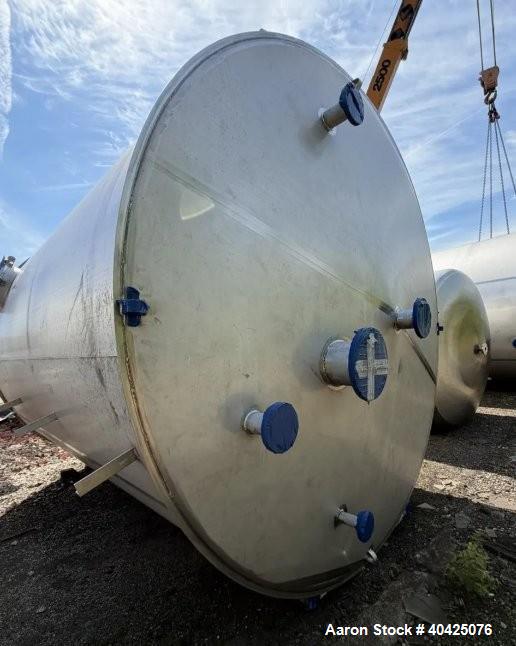Unused Watson Metal Masters 7,500 Gallon 304 Stainless Steel Tank – 122" Diameter x 153" Straight Side – Built 2021