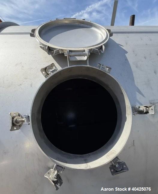 Unused Watson Metal Masters 7,500 Gallon 304 Stainless Steel Tank – 122" Diameter x 153" Straight Side – Built 2021