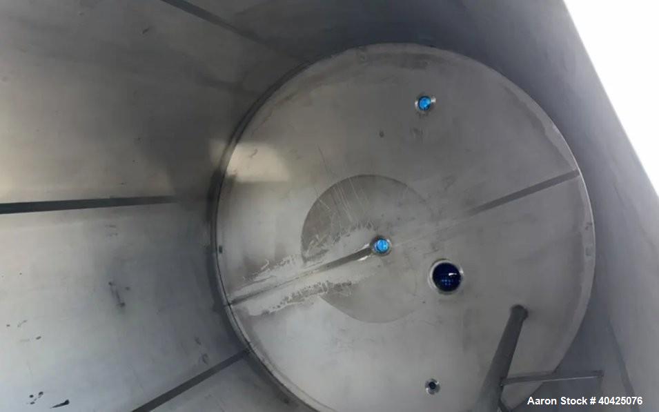 Unused Watson Metal Masters 7,500 Gallon 304 Stainless Steel Tank – 122" Diameter x 153" Straight Side – Built 2021