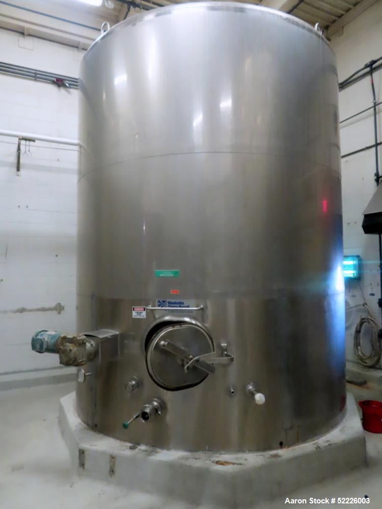 Used Waukesha Cherry Burrell 5,000 Gallon 316L Stainless Steel Vertical Insulate