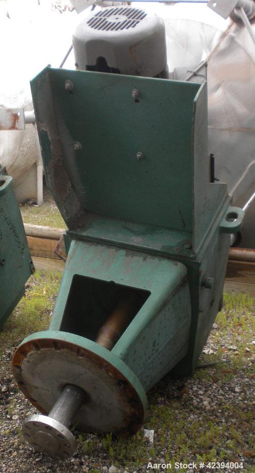 Used Wolfe Mechanical and Equipment Tank, 14,000 gallon, 304L stainless steel, vertical. Approximately 144" diameter x 192" straight side, dished top, sloped bottom. Internal rated 5 psi at 150 deg F...