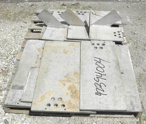 Used Wolfe Mechanical and Equipment Tank, 14,000 gallon, 304L stainless steel, vertical. Approximately 144" diameter x 192" straight side, dished top, sloped bottom. Internal rated 5 psi at 150 deg F...