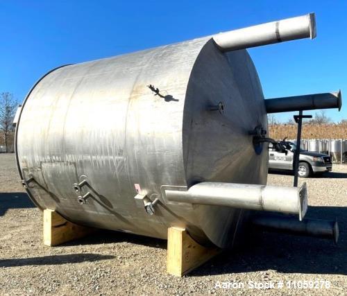 Used- 7500 Gallon 316L Stainless Steel Jacketed Mix Tank