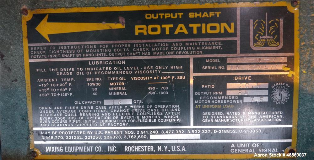 Used Zero Manufacturing Mixing Tank, Model ZS, 6,000 Gallon, 316 Stainless Steel, Vertical. Approximate 120" diameter x 112" straight side. Single Shell, Insulated, dished top and bottom. Carbon stee...
