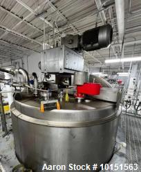 Used ICC Northwest 6,000 Gallon Stainless Steel Jacketed Tank with Double-Motion Agitation