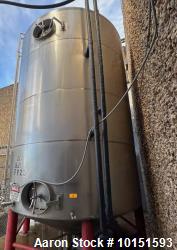 Used Approximately 8,400 Gallon (200 BBL) Stainless Steel, Jacketed Tank. Approximate 10' diameter. x 18'6" overall height. ...