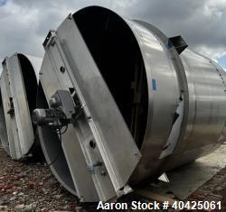 Used 6,800 Gallon 304 SS Mix Tank by ICCNW – Single-Wall, 5 HP Agitator, Load Cells (TK 213)