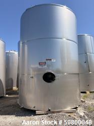Used JBF 10,380 Gallon 304 Stainless Steel Storage Tank – Single Wall Flat Bottom Process Tank
