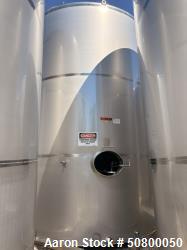 JBF 10,380 Gallon Stainless Steel Process Tank – 304 SS Single-Wall Food Grade Storage Vessel