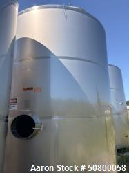 JBF 8,925 Gallon 304 Stainless Steel Flat Bottom Storage Tank – Used Food Processing Vessel