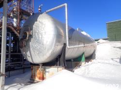 Used-Horizontal Stainless Steel Tank, Approximately 25,000 Gallons
