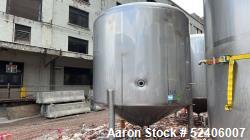 Used-Falco Stainless Steel Equipment Jacketed Pressure Tank, Approximate 5500 Ga