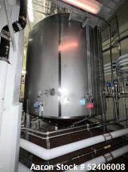 Used-Falco Stainless Steel Equipment Jacketed Pressure Tank, Approximate 5500 Ga