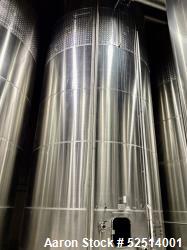 Used-CSC Les Constructions Soudees Du Coteau, Holding Tank. 26,980 Gallon, 316 Stainless Steel, Single Top Band of Dimple Ja...