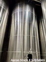 Used- CSC Les Constructions Soudees Du Coteau, Holding Tank. 26,980 Gallon, 316 Stainless Steel, Vertical. Cone Top, Slope B...