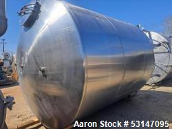 6,000-Gallon 304 Stainless Steel Cone Bottom Storage Tank