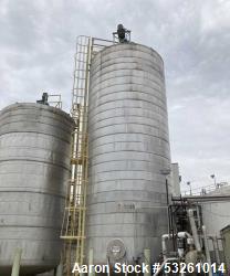 Used 40,000 Gallon 316L Stainless Steel Storage Tank with Agitator & Centrifugal Pump