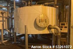 Used Approximate 5200 gallon Stainless Steel Mixing Tank. 12C. Includes centrifugal pump.