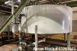 Used Approximate 5200 gallon Stainless Steel Mixing Tank, V-4541. With Centrifugal pump, 60/50 HZ, 1745-1450 RPM, 230/460V. ...