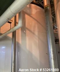 Used Approx. 7,900 Gallon Stainless Steel Mixing Tank with Griswold Pump – V-4313