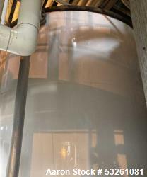 Used Approx. 7,900 Gallon Stainless Steel Mixing Tank with Pump Package – V-4319