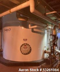 Used Approx. 7,900 Gallon 316L Stainless Steel Mixing Tank with Dual Centrifugal Pumps – V-4317