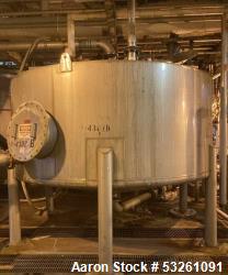 Used Approx. 5,000 Gallon Stainless Steel Tank with Centrifugal Pump – V-4302B