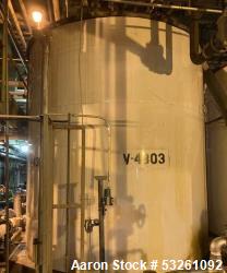 Used Approx. 7,900 Gallon Stainless Steel Mixing Tank with 25 HP Centrifugal Pump – V-4303