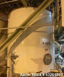 Used Approx. 7,900 Gallon 316 Stainless Steel Mixing Tank with Worthington Pump – V-4315