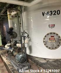 Approximate 7900 gallon Stainless Steel Mixing Tank, V-4320. Pump P-4320: Industrial Electric Motor....