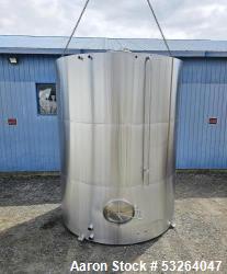 Unused 6,000 Gallon Stainless Steel Tank – 304 SS Insulated Vessel with CIP Spray Ball & Dual Discharge