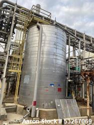 Used Stainless Steel Tank, Approx.16,000 gallon capacity. Vertical