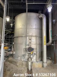 Used 14,000 Gallon 316L Stainless Steel Vertical Tank – Erected Steel Products, API-650, Side Agitator
