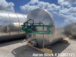 Used 5,000 Gallon Food Grade Sanitary Stainless Steel Jacketed Batch Processor | Agitated & Insulated Sweetener Tank