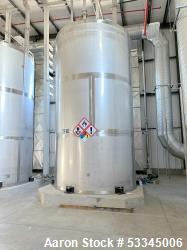 Used- Mixer Direct 10,000 Gallon Tank, 304 Stainless Steel, Vertical. Approximately 118" diameter x 216" tall. Dished top an...