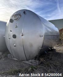 Used Cherry Burrell  Storage Tank. 7,500 Gallon, Stainless steel.