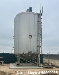 Used A&B Process 12,000 Gallon Jacketed Vertical Mix Tank – 304L Stainless Steel (2019)