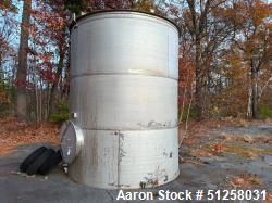 Used 7,000 Gallon Alloy Fabricators Stainless Steel Tank. 316L Stainless steel. Side manway. Flat top. Built 1995.