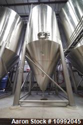 Used-DME Brewing Services Vertical Stainless Steel Fermentation Tank; 240 BBL