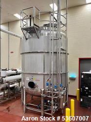 10,000 Gallon Feldmeier Stainless Steel Tank – Vacuum Rated with Agitator & CIP