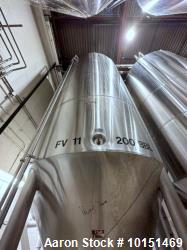 Used-JV Northwest (ICC) Stainless Steel Jacketed Vessel.  304 stainless steel; 200BBL, (Approximately 6,200 Gallon); 8'10" d...